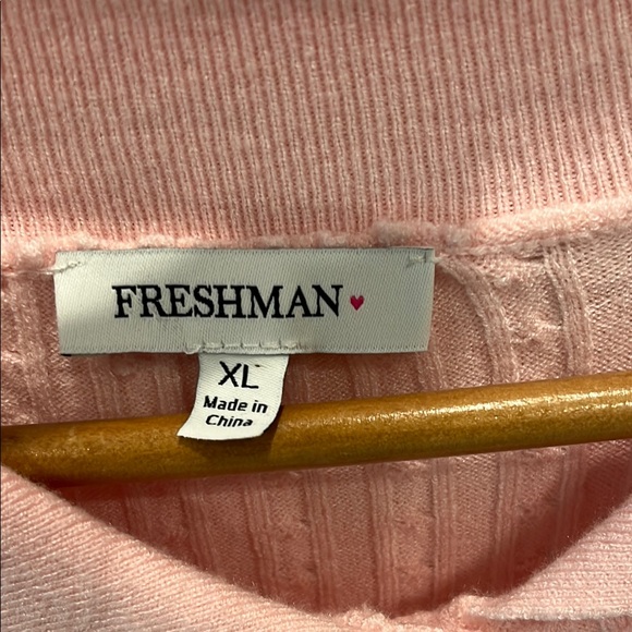 Pink Cropped Cardigan Sweater - Picture 6 of 8